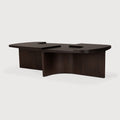 Brutalist Coffee Table | Varnished Mahogany | Rose Brown | Rectangular