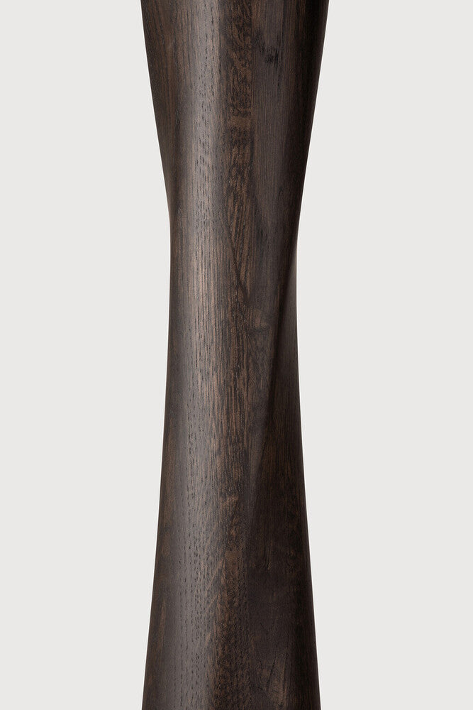 Torsion Dining Table | Varnished Oak | Brown | Round | 35" X 35"