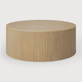 Roller Max Coffee Table | Oak | Round | Removable Cover | 31" X 31"