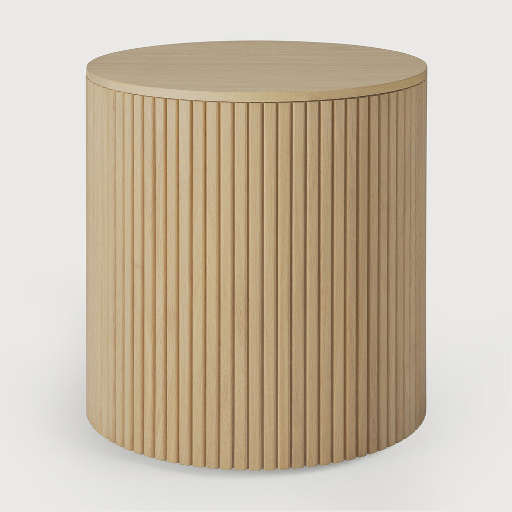 Roller Max Side Table | Oak | Round | Removable Cover