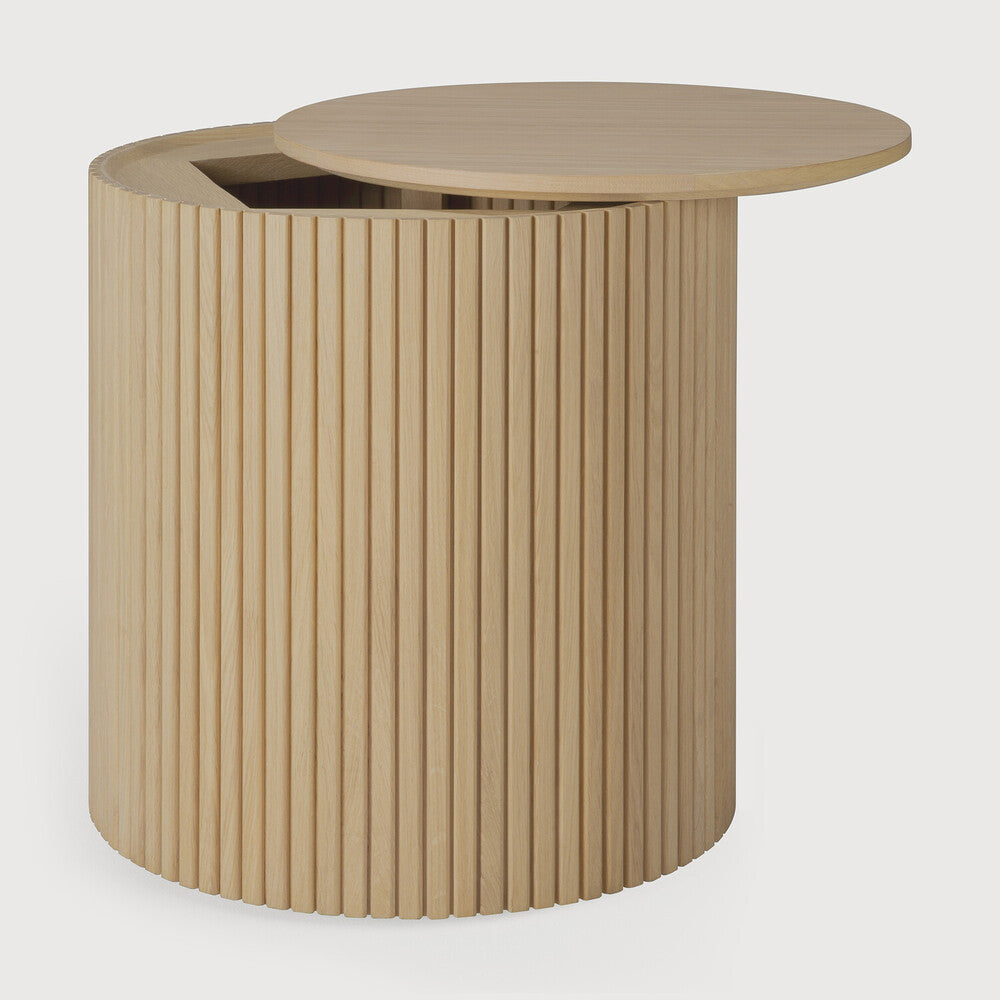 Roller Max Side Table | Oak | Round | Removable Cover