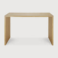 U Desk | Varnished Oak | Rectangular | With Cable Management | 55" X 28"