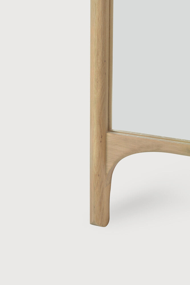 Pi Floor Mirror | Oak Frame | Rectangular | 22" X 2"