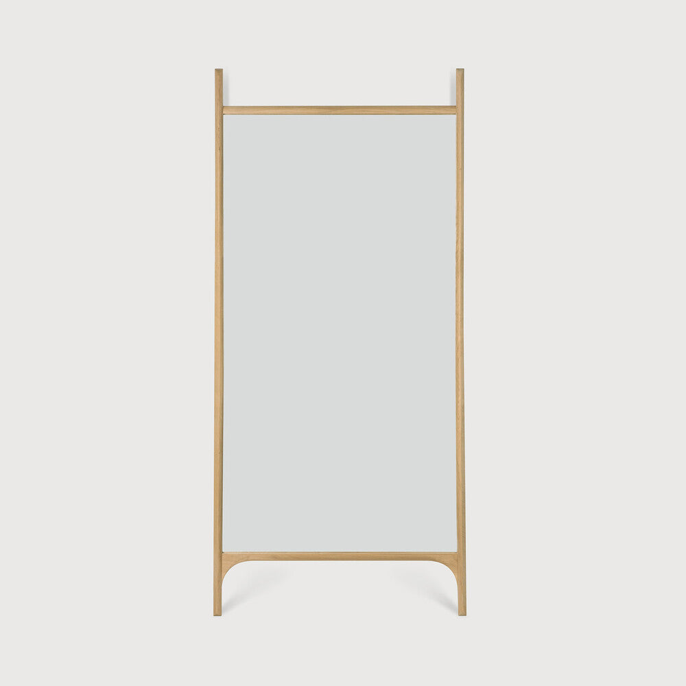 Pi Floor Mirror | Oak Frame | Rectangular | 31" X 2"