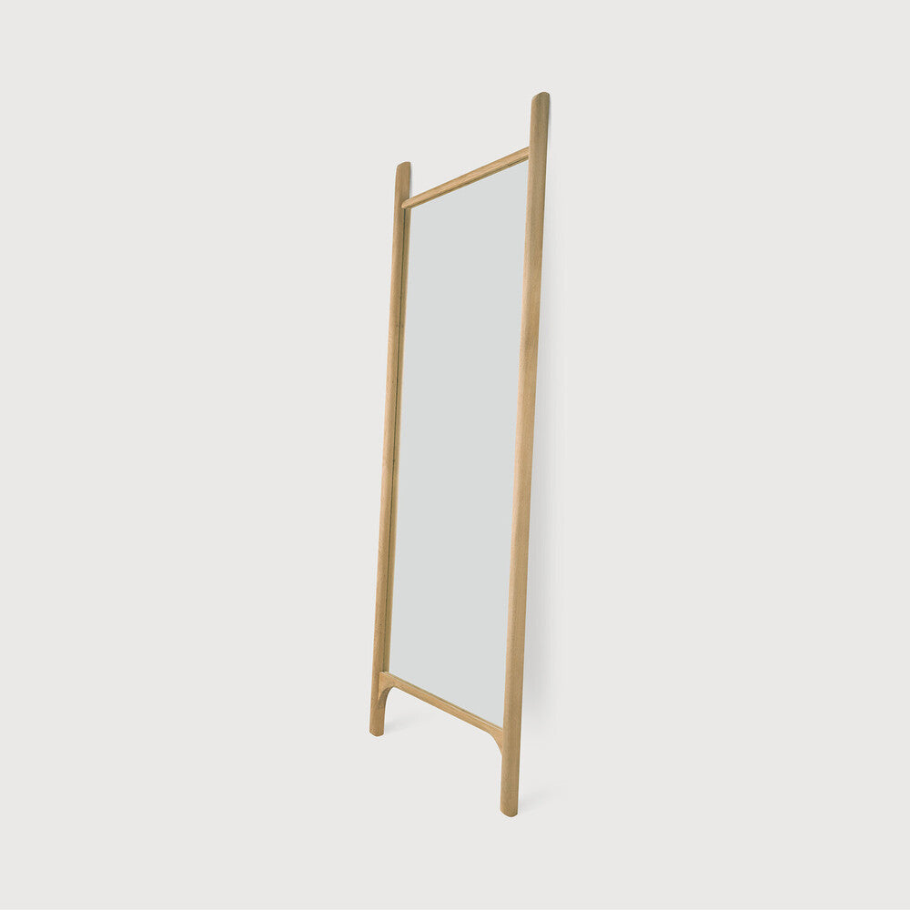 Pi Floor Mirror | Oak Frame | Rectangular | 31" X 2"