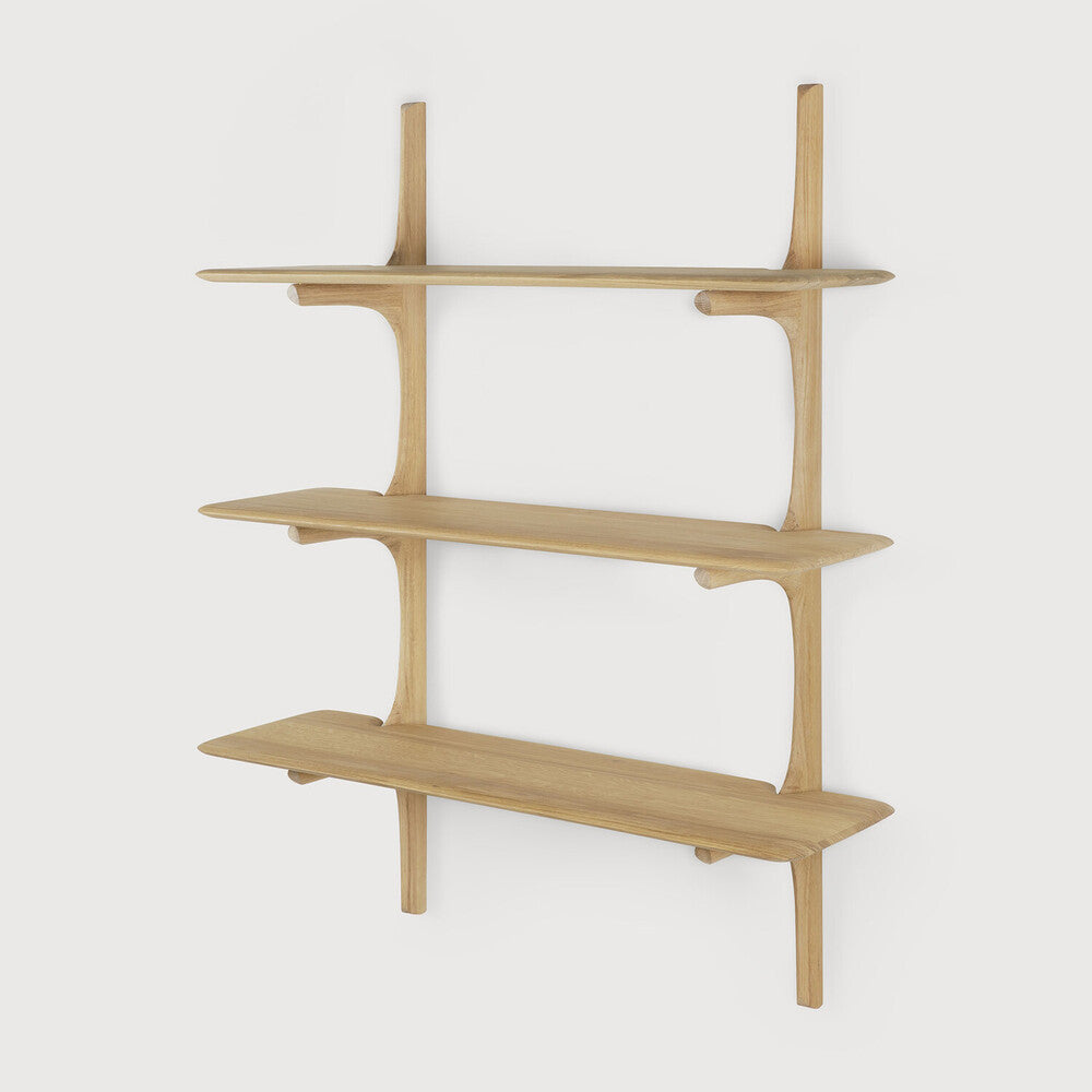 Pi Wall Shelf | Oak | 3 Shelves