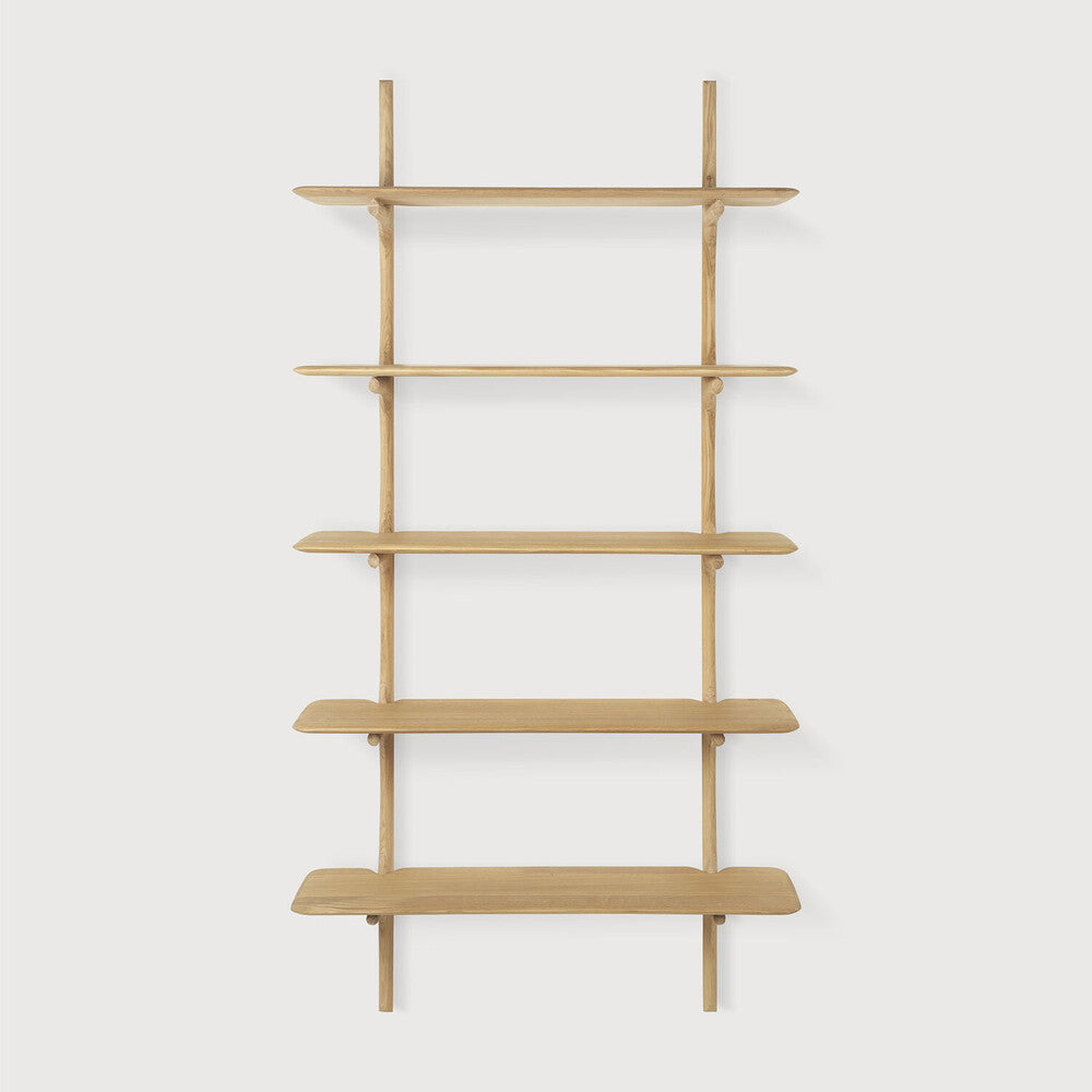 Pi Wall Shelf | Oak | 5 Shelves