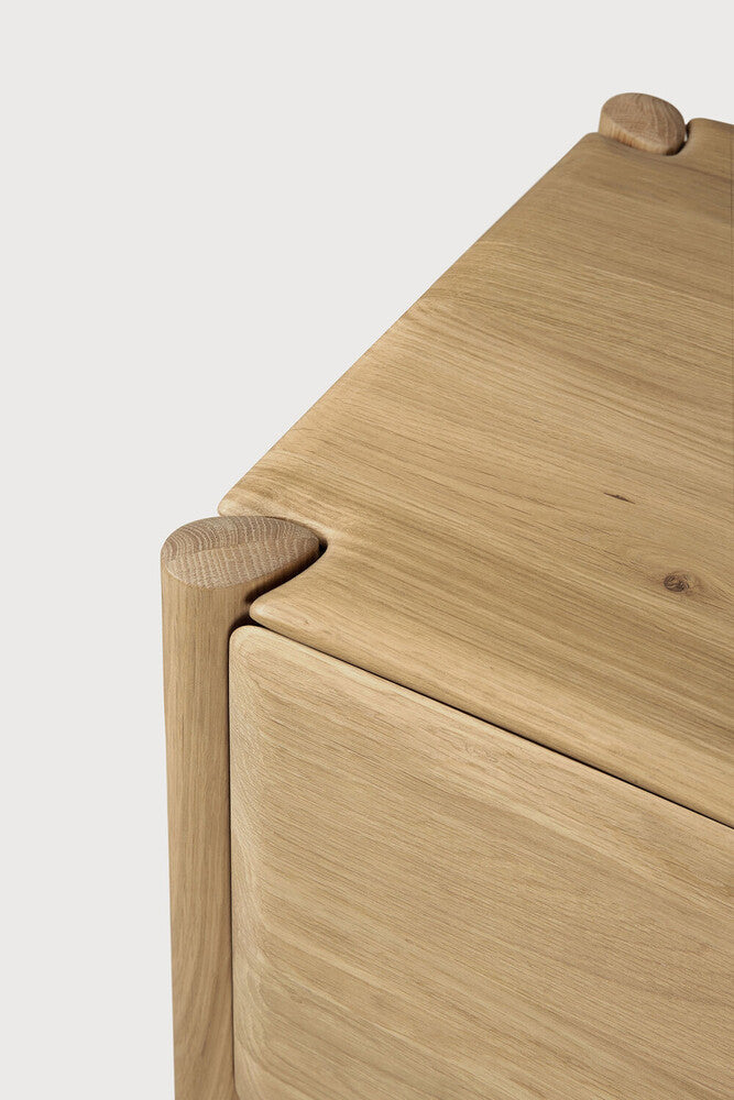 Pi Tv Cupboard | Oak | 1 Flip|Down Door | 2 Drawers