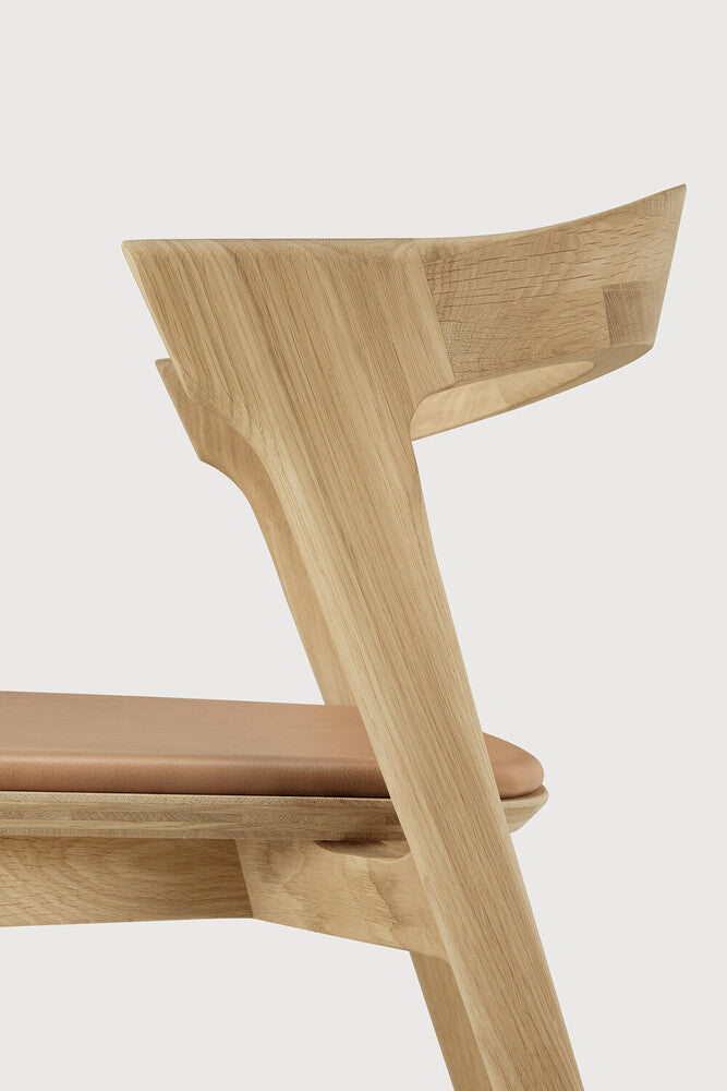 Bok Dining Chair | Varnished Oak | Sienna Leather