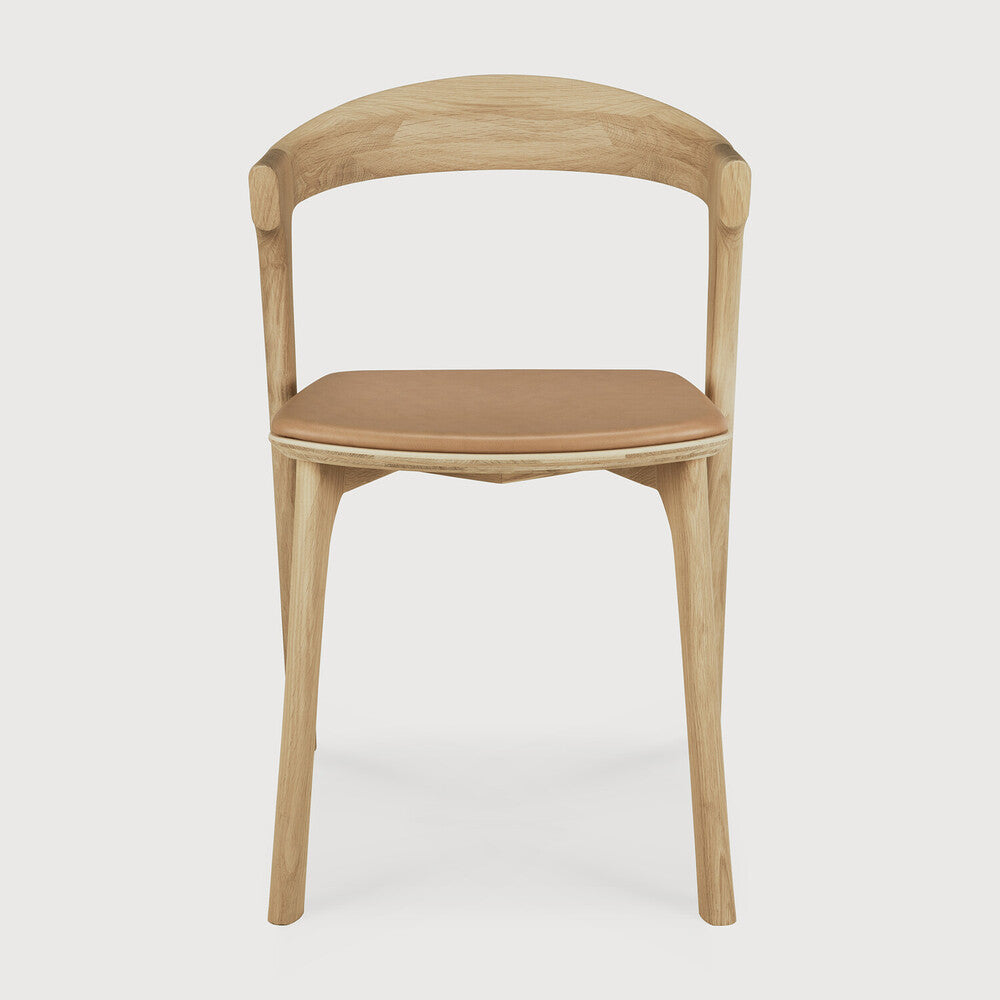 Bok Dining Chair | Varnished Oak | Sienna Leather
