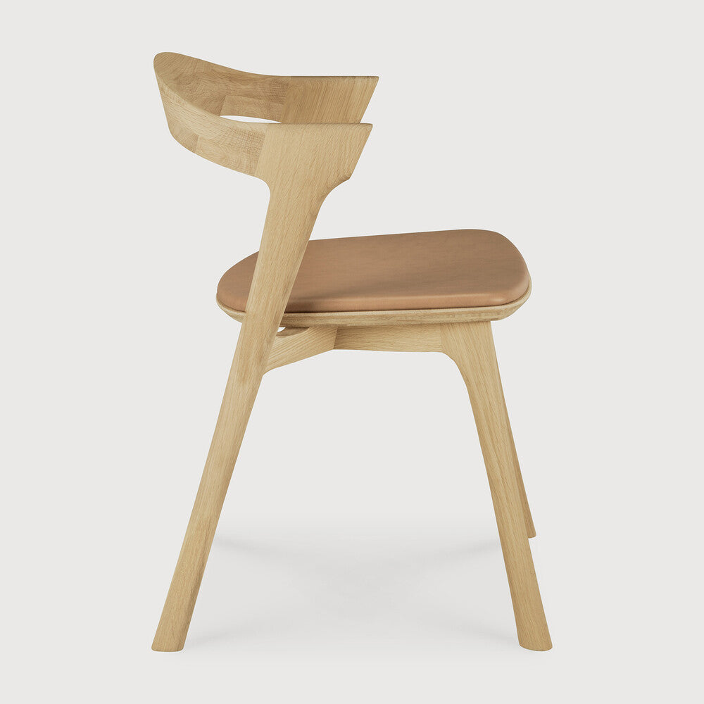 Bok Dining Chair | Varnished Oak | Sienna Leather