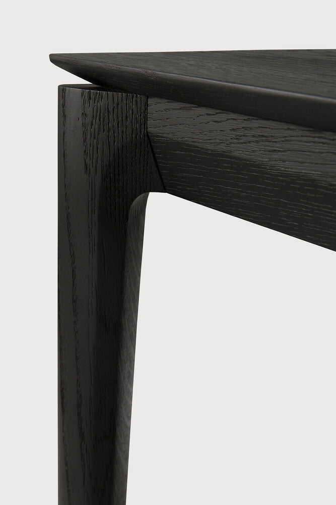 Bok Dining Table | Varnished Oak | Black | Rectangular | 79" X 37"