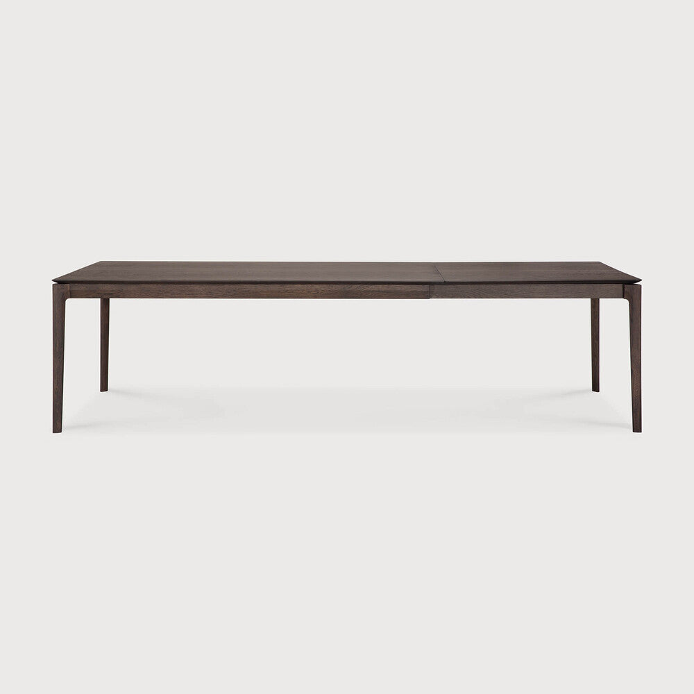 Bok Extendable Dining Table | Varnished Oak | Brown | Rectangular | 79"|118" X 39"