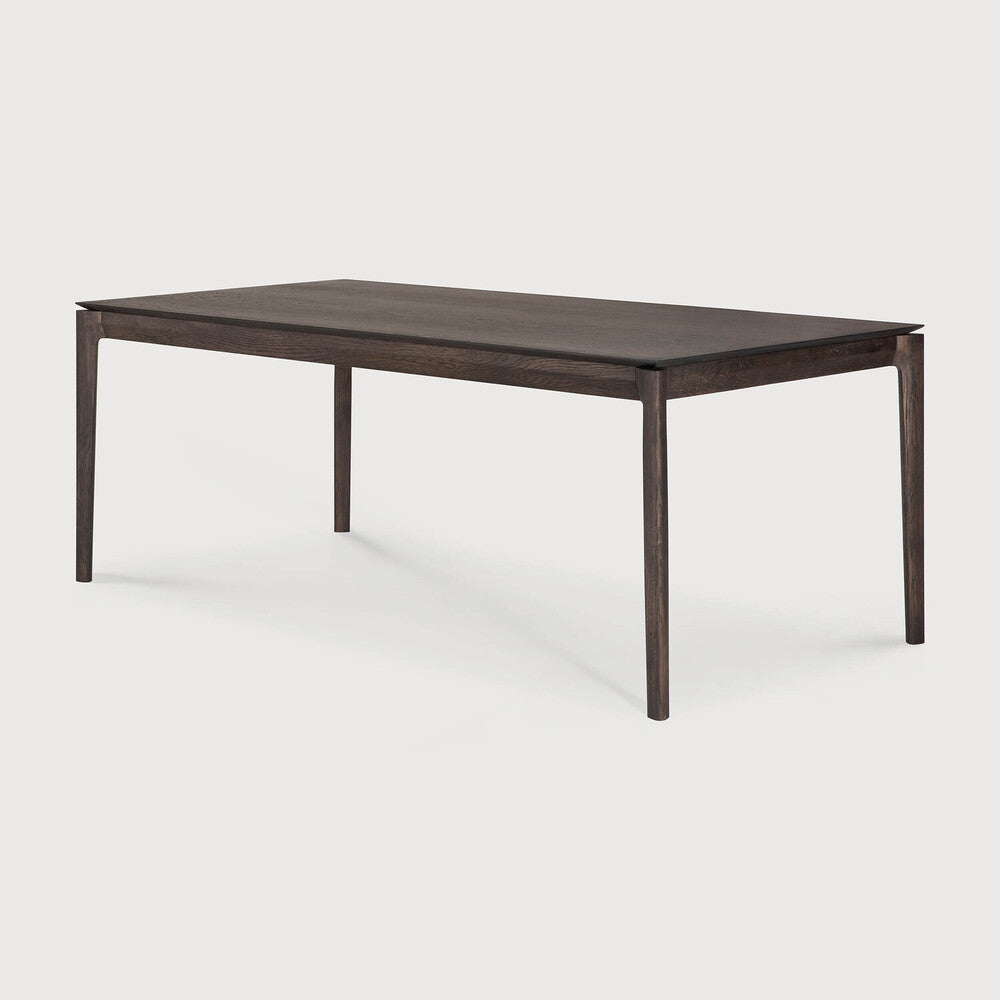 Bok Extendable Dining Table | Varnished Oak | Brown | Rectangular | 79"|118" X 39"