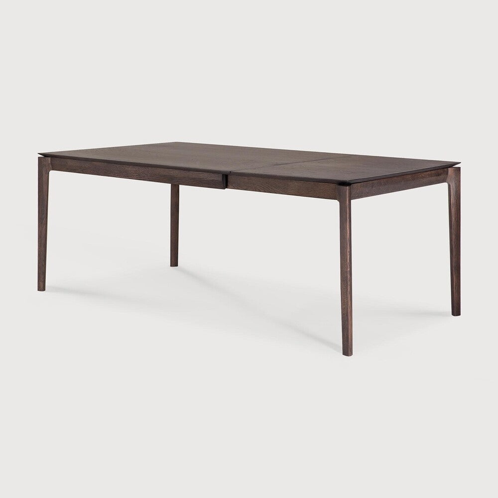 Bok Extendable Dining Table | Varnished Oak | Brown | Rectangular | 55"|87" X 35"
