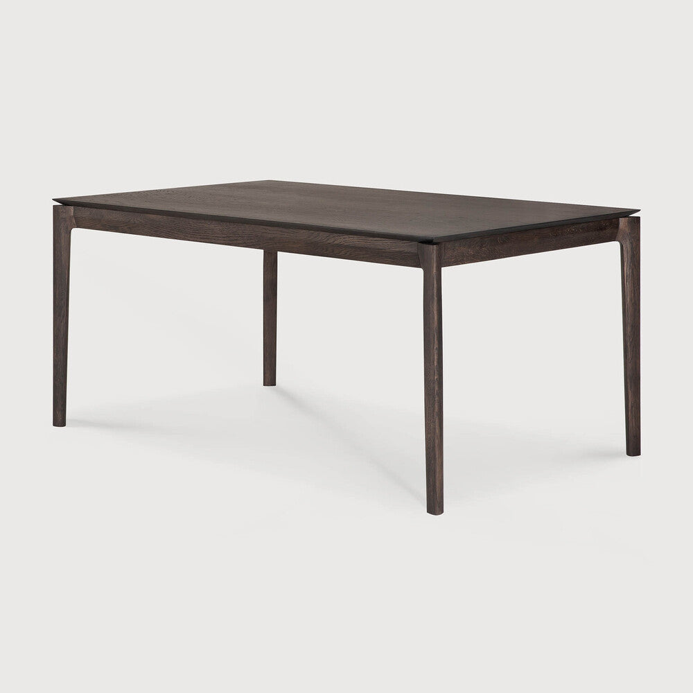 Bok Extendable Dining Table | Varnished Oak | Brown | Rectangular | 55"|87" X 35"