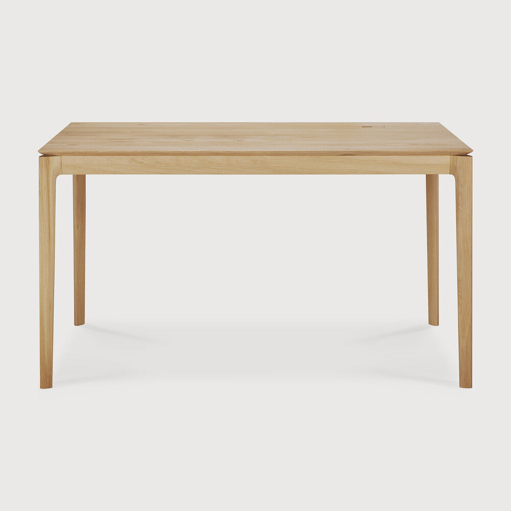 Bok Desk | Varnished Oak | Rectangular | With Cable Management | 55" X 28"