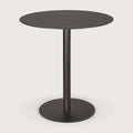 Blend Dining Table | Metal Top | Dark Bronze | Dark Bronze Base | Round | 28" X 28"