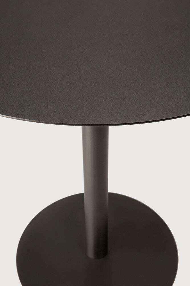 Blend Dining Table | Metal Top | Dark Bronze | Dark Bronze Base | Round | 28" X 28"