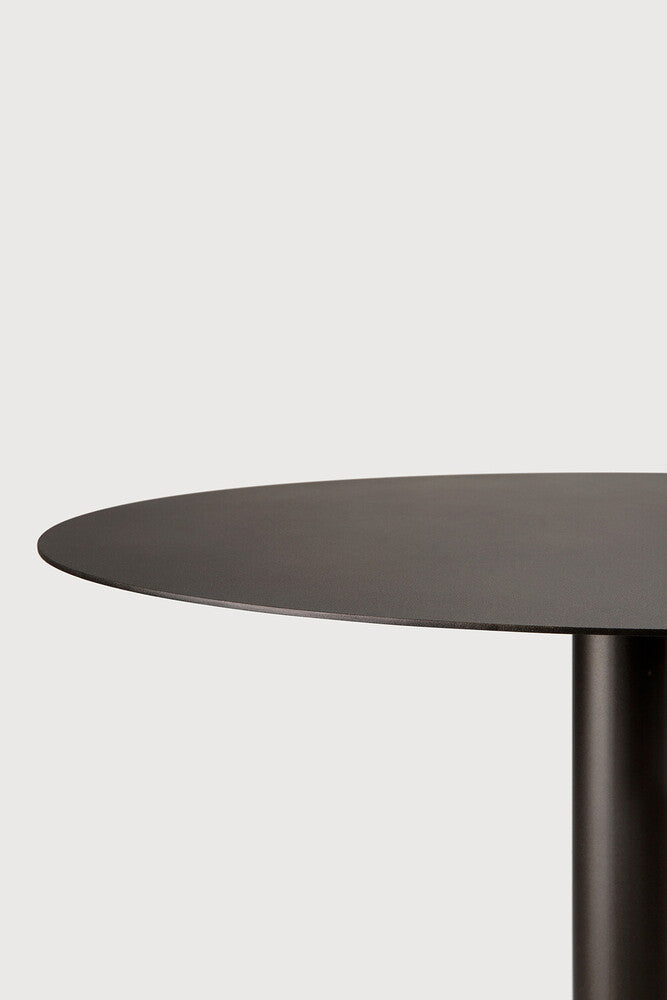 Blend Dining Table | Metal Top | Dark Bronze | Dark Bronze Base | Round | 28" X 28"