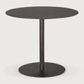 Blend Dining Table | Metal Top | Dark Bronze | Dark Bronze Base | Round | 35" X 35"