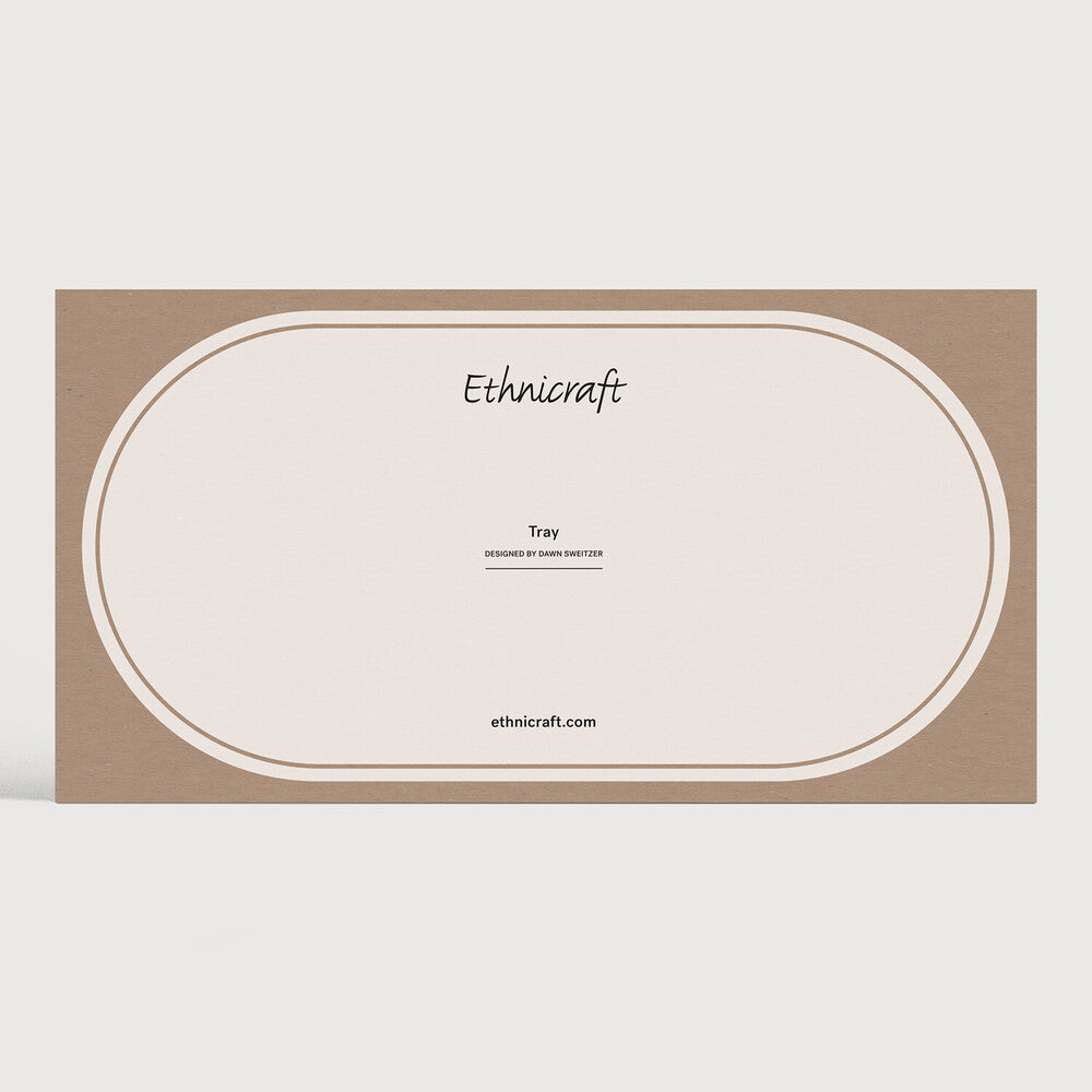 Organic Valet Tray | Glass | Gold | Rectangular | L