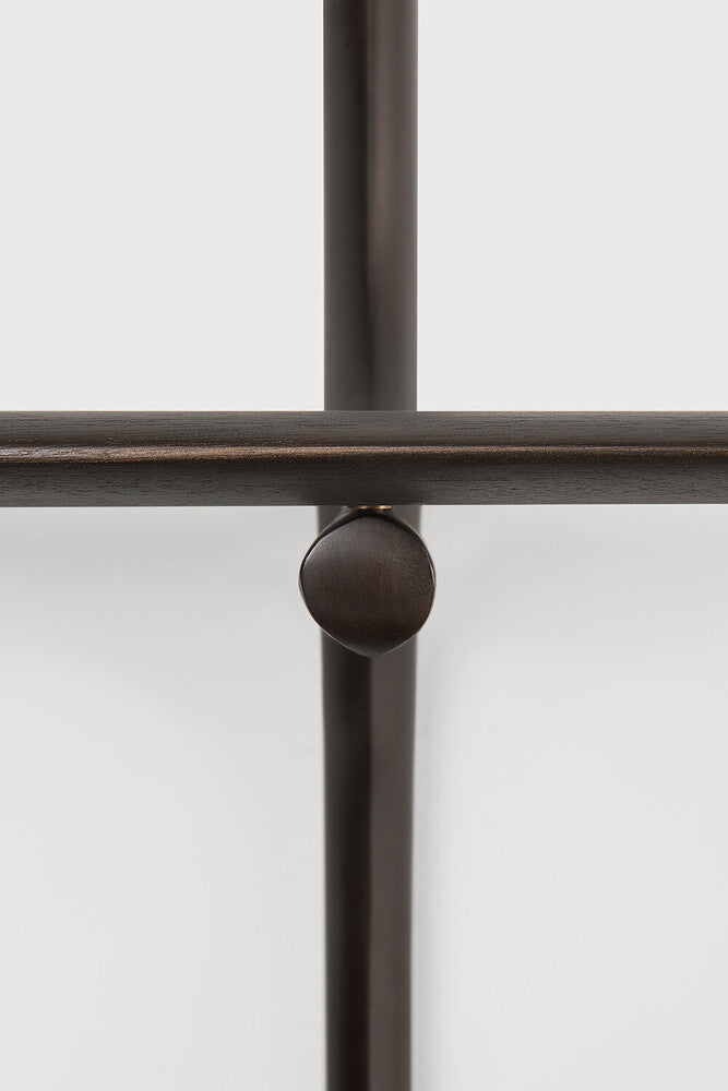 Pi Wall Mounted Desk | Varnished Mahogany | Dark Brown