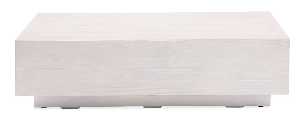 GRFC Faux Bois Coffee Table, Bone Finish