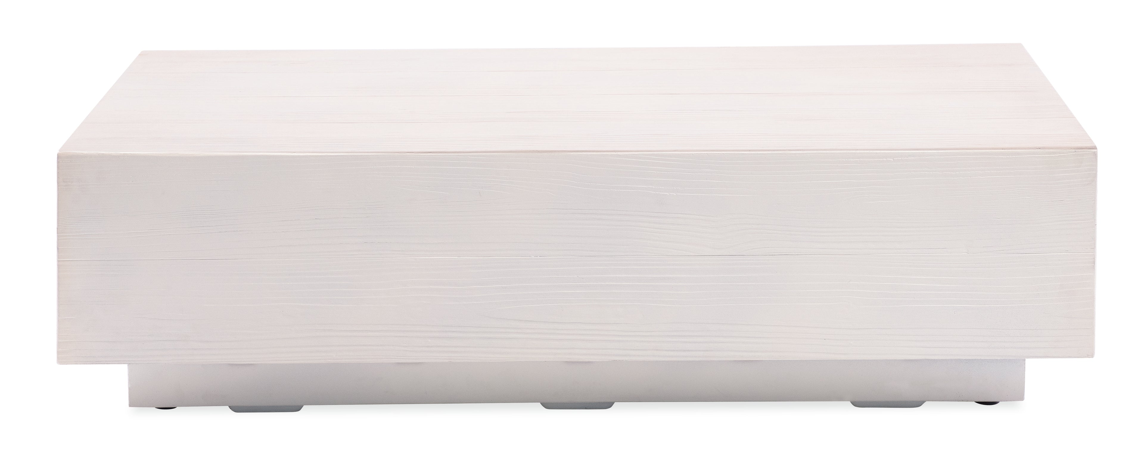 GRFC Faux Bois Coffee Table, Bone Finish