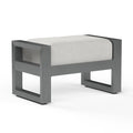 Redondo Ottoman in Cast Silver, No Welt