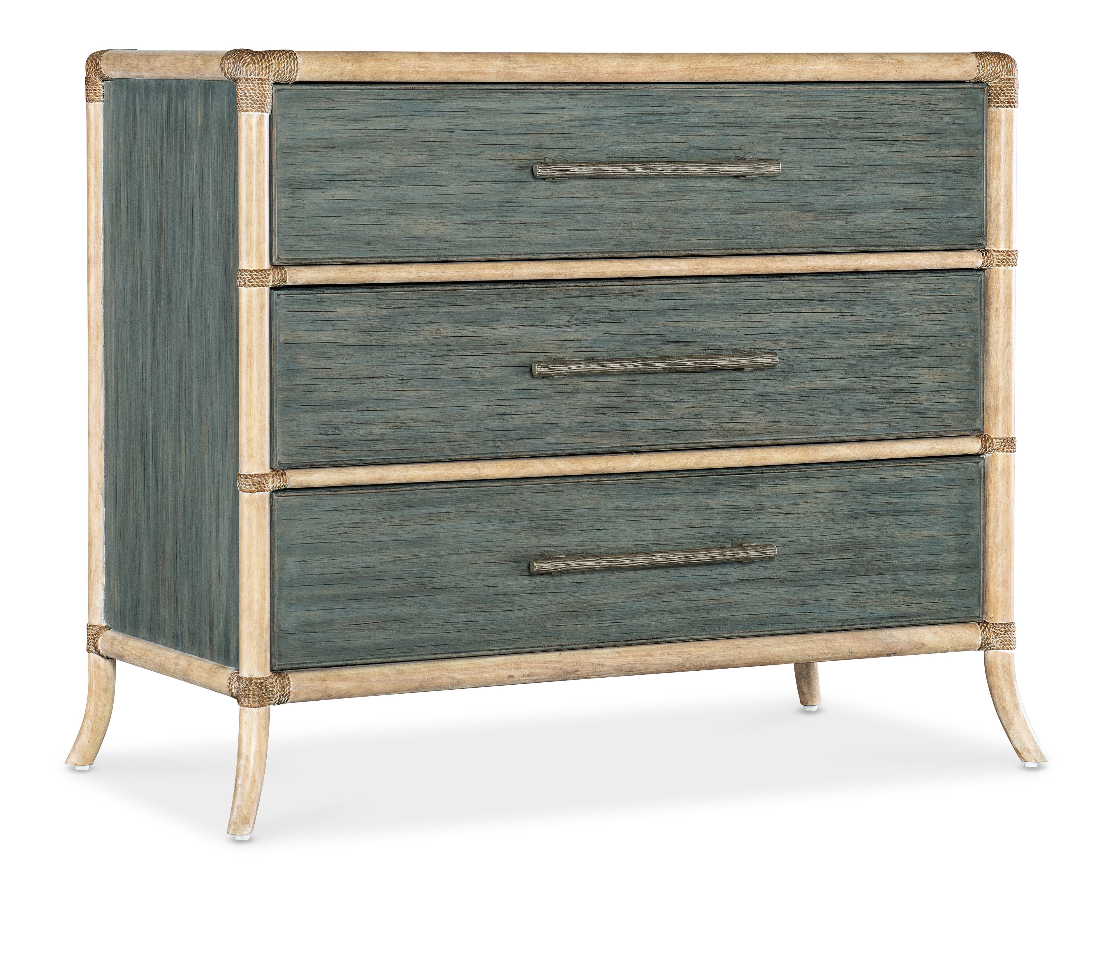 Retreat Pole Rattan Chest | Dune / Lagoon