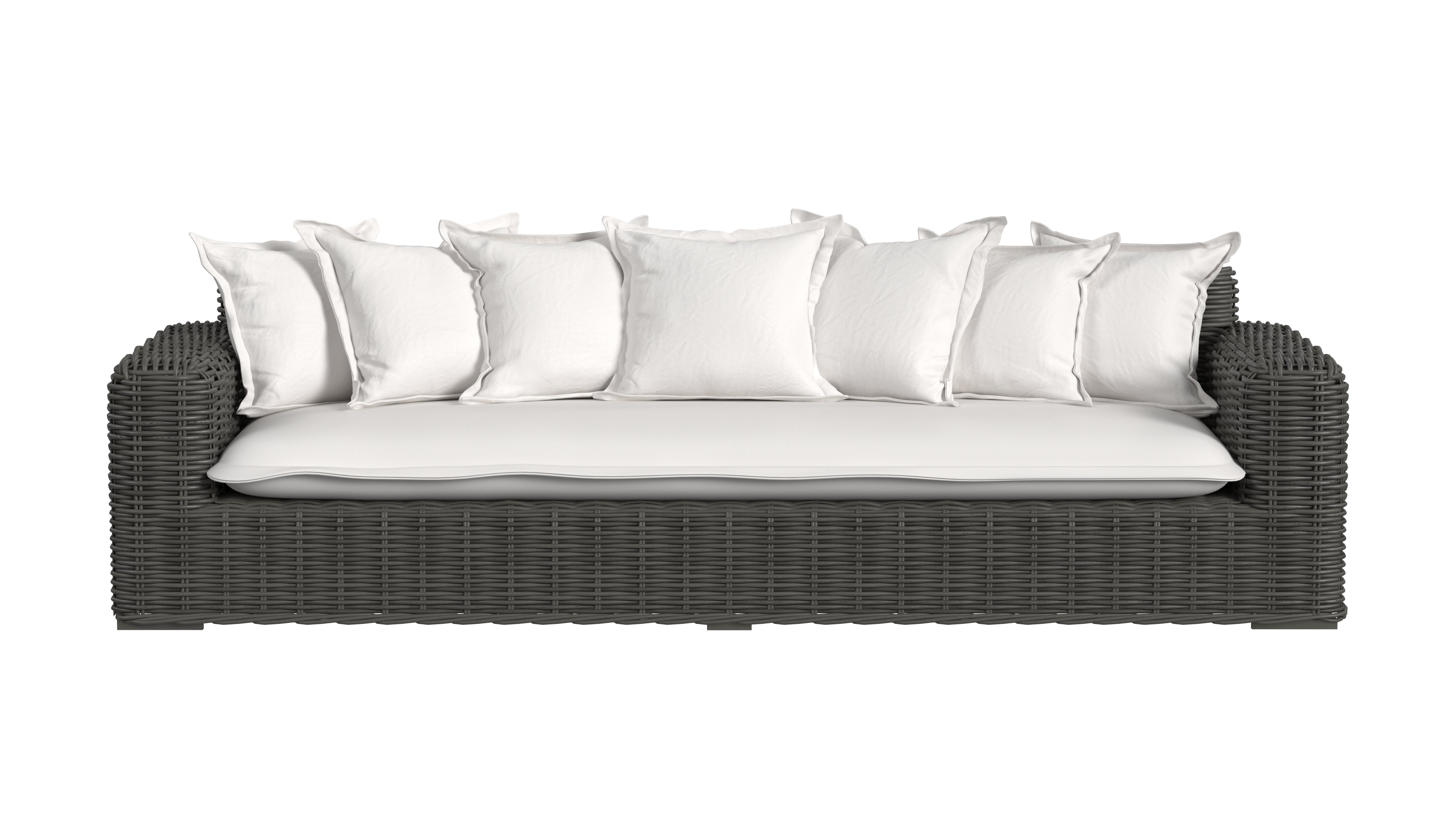 Cabo Sofa in Soothe Pearl w/ Flange Welt