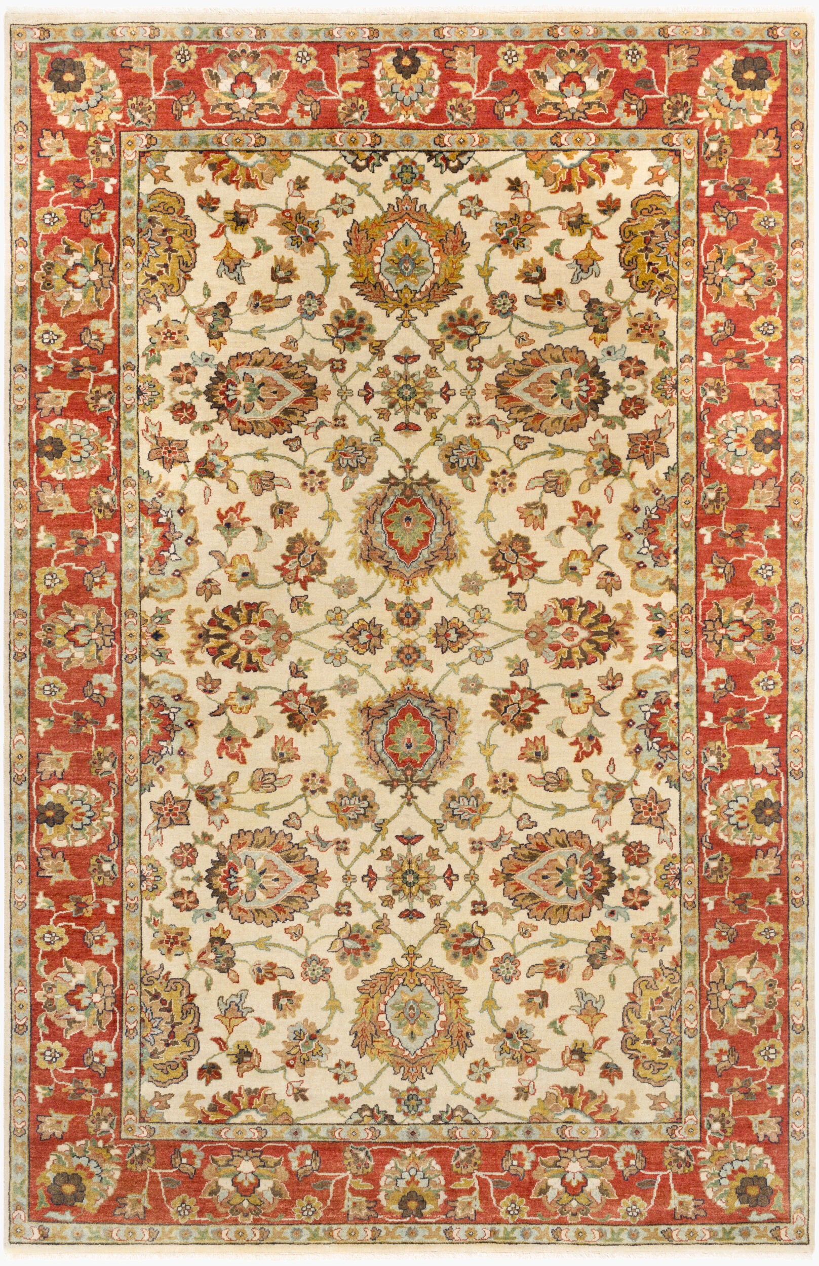 Pazyryk Rug | Light Olive | PZY1002