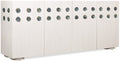 Commerce and Market Pilea Entertainment Credenza | Crisp White Oak