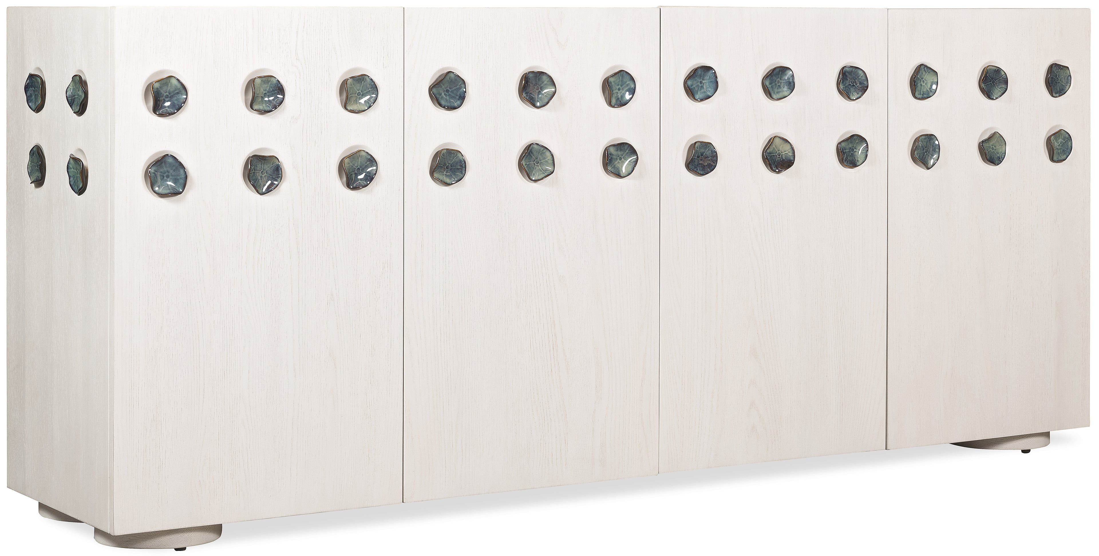 Commerce and Market Pilea Entertainment Credenza | Crisp White Oak