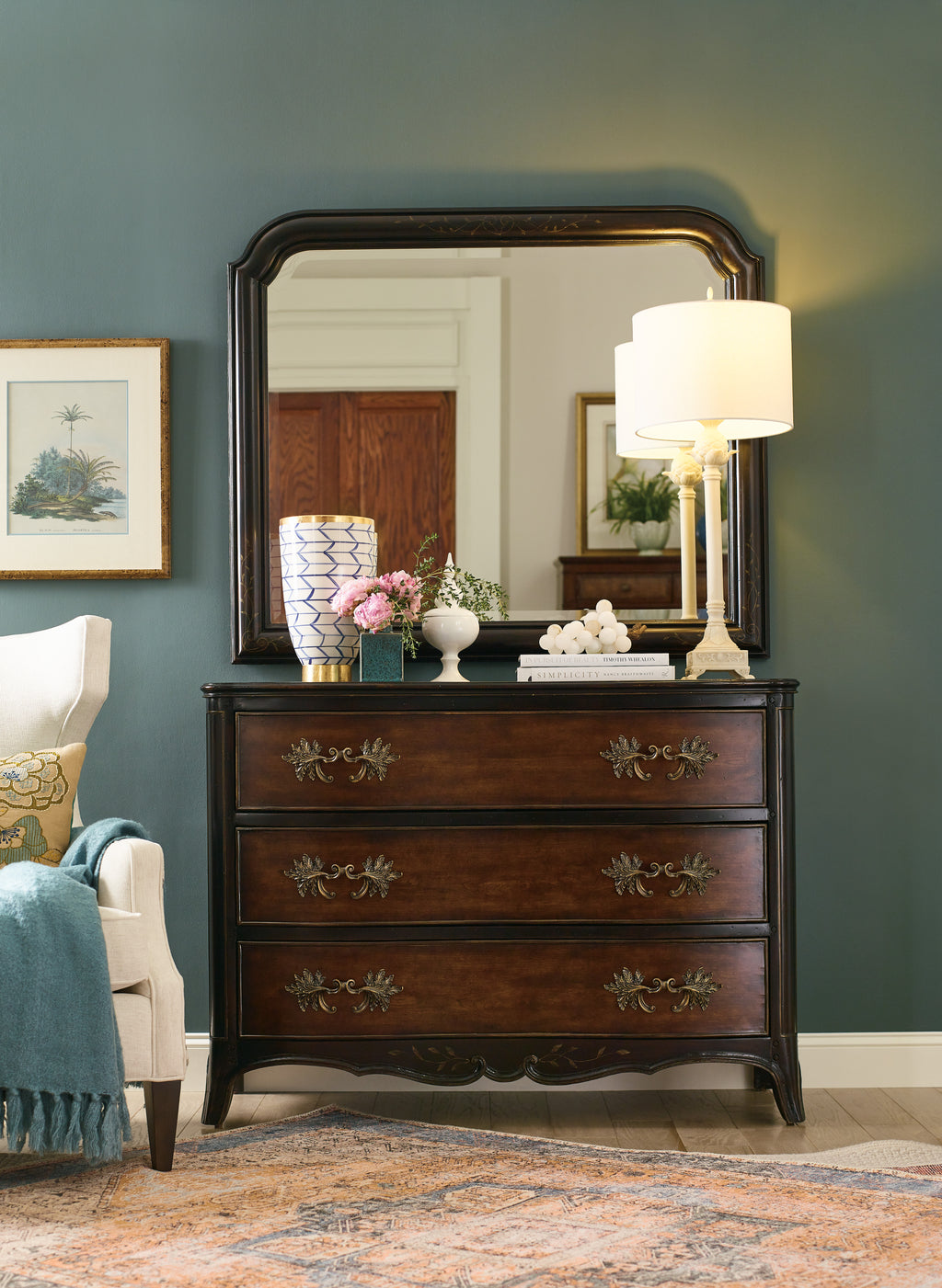 Charleston Three-Drawer Accent Chest | Antique Bronze