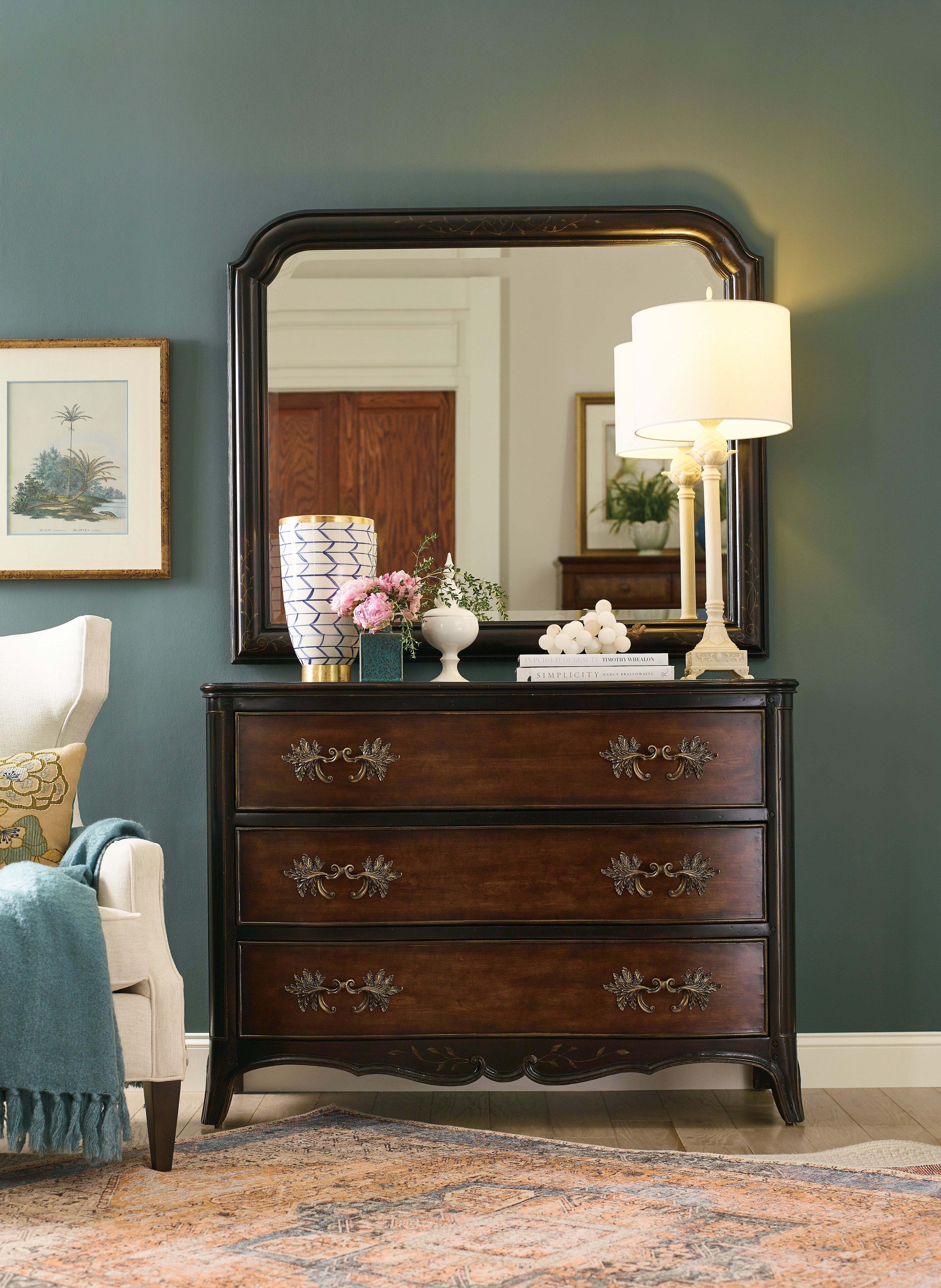 Charleston Three-Drawer Accent Chest | Antique Bronze