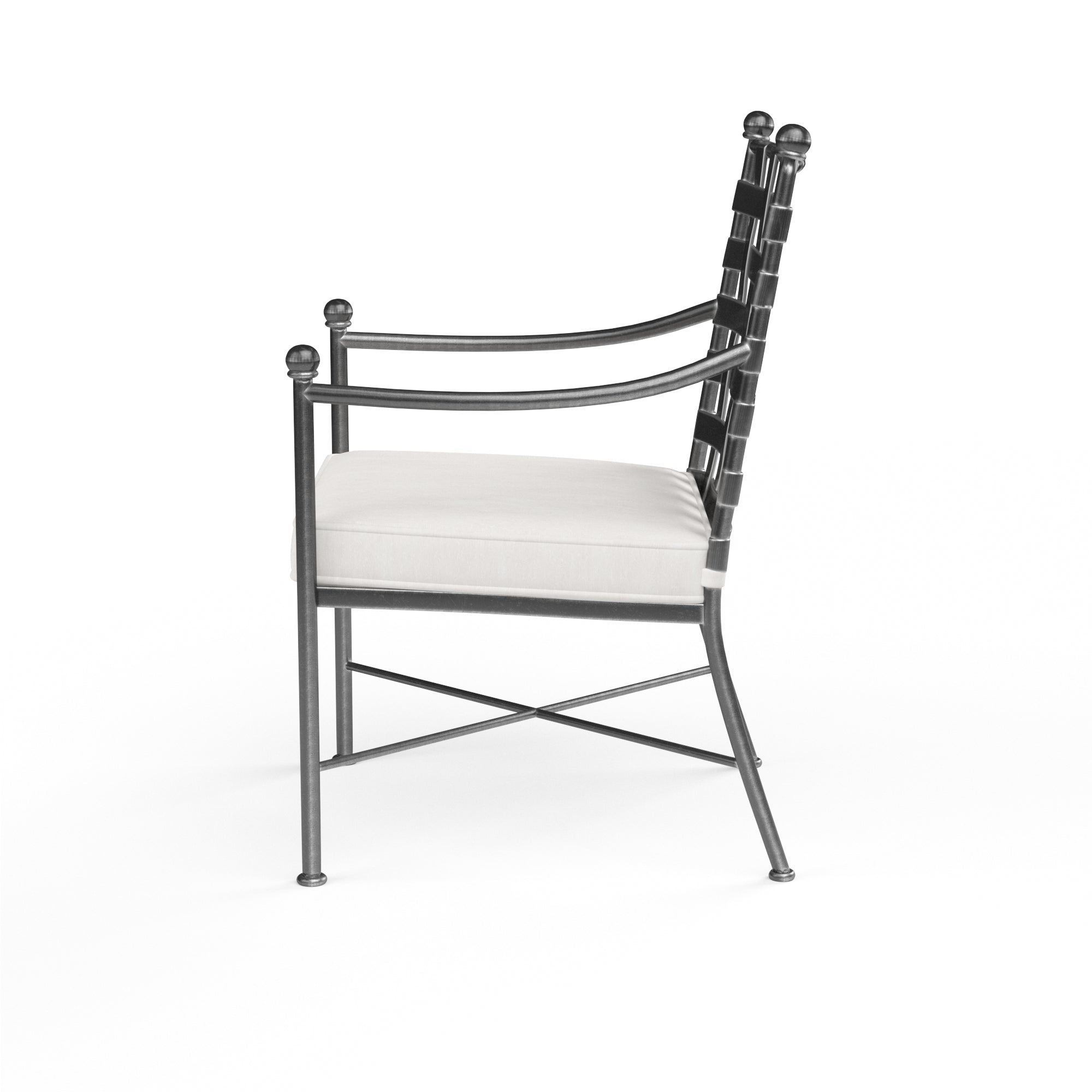 Provence Dining Chair in Canvas White w/ Self Welt