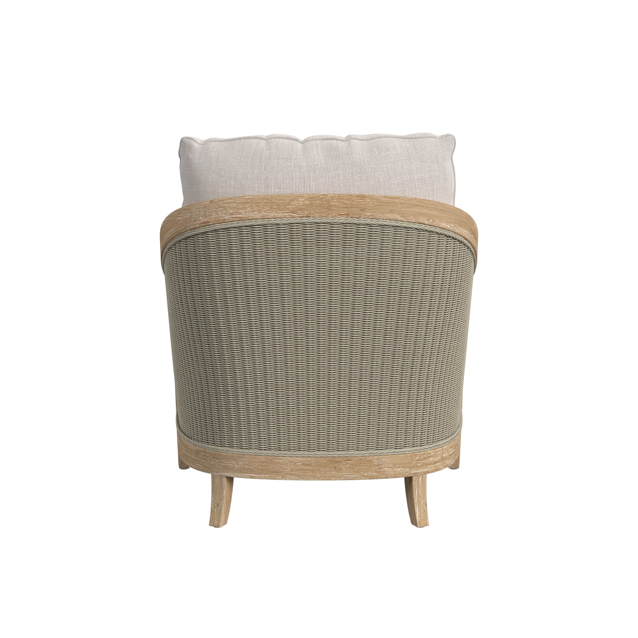 Cambria Club Chair in Canvas Canvas w/ Self Welt