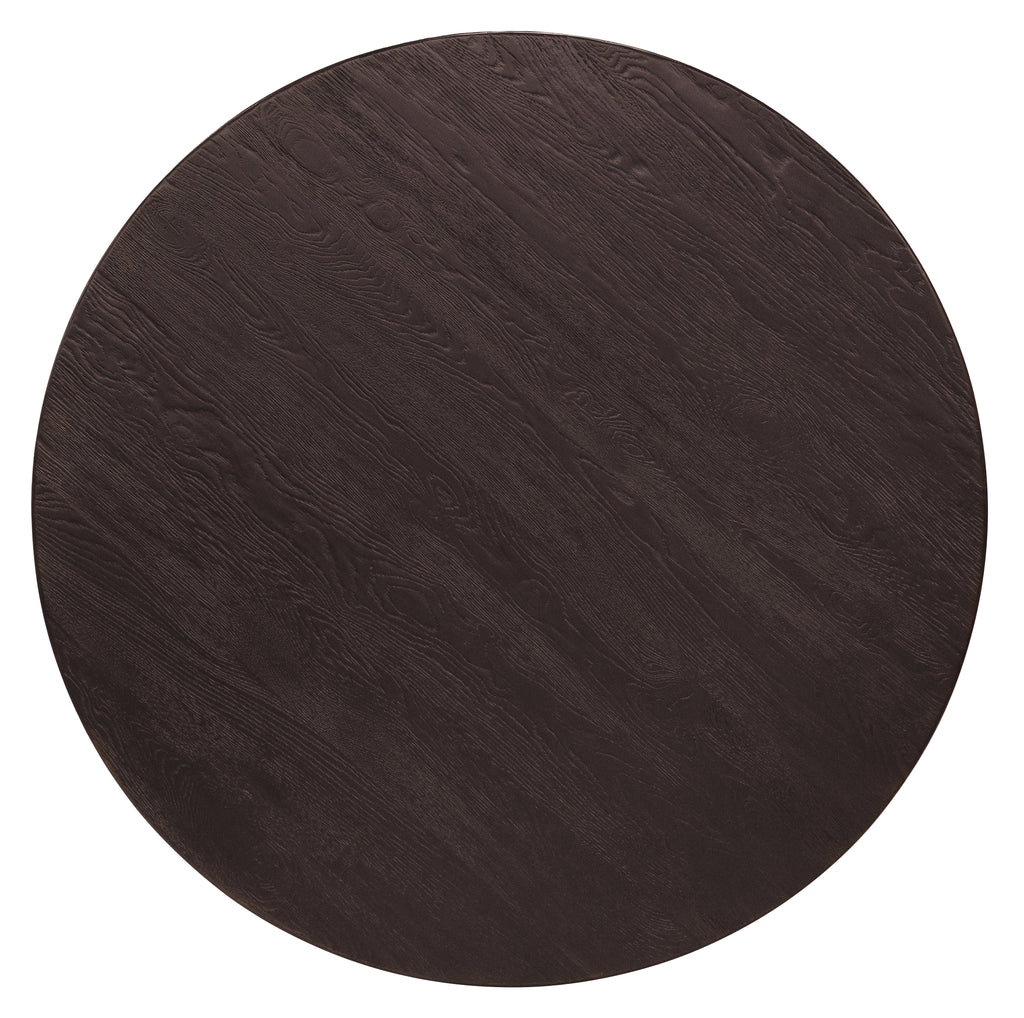 Driftwood 72in Round Dining Table | Burnt Timber