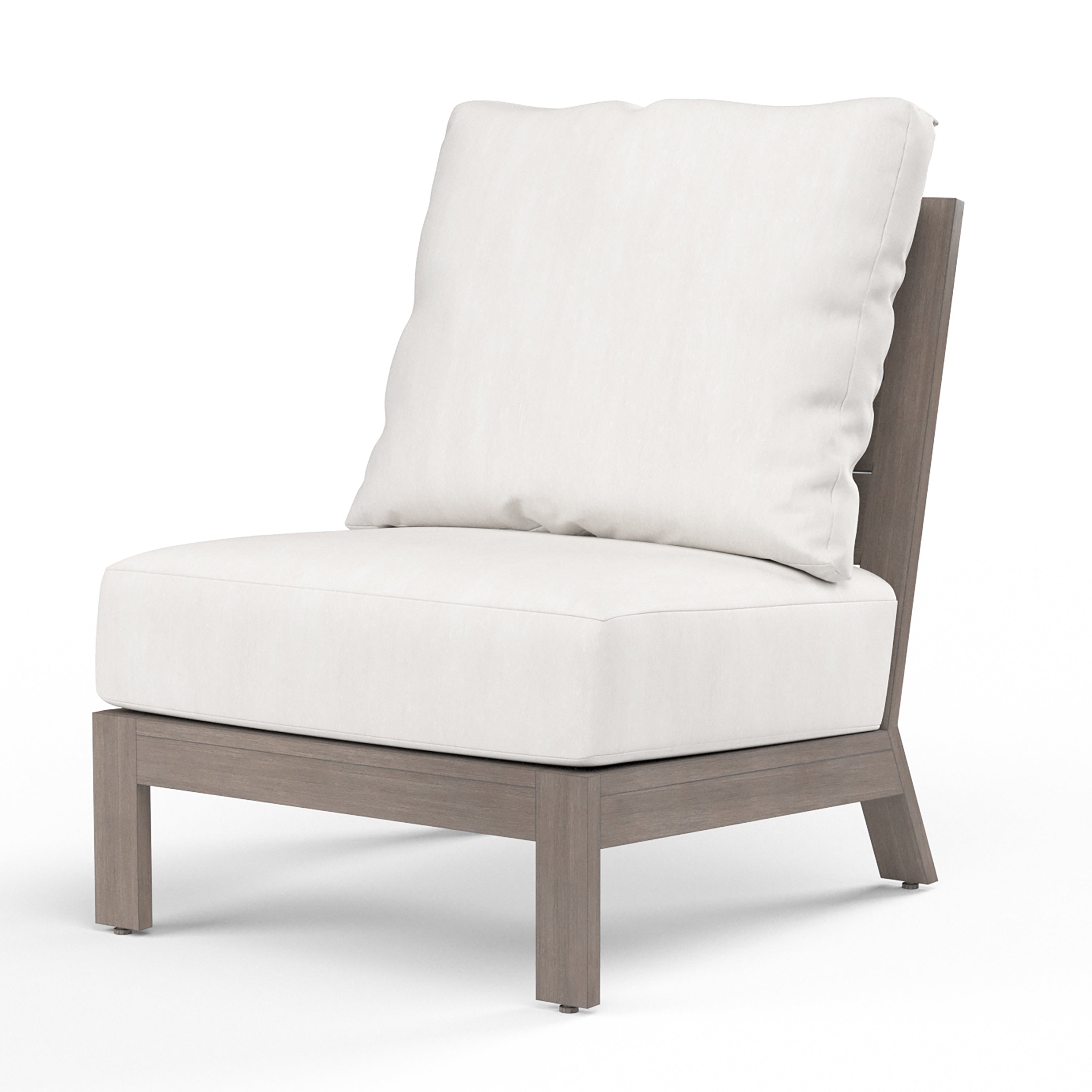 Laguna Armless Club in Canvas Flax, No Welt