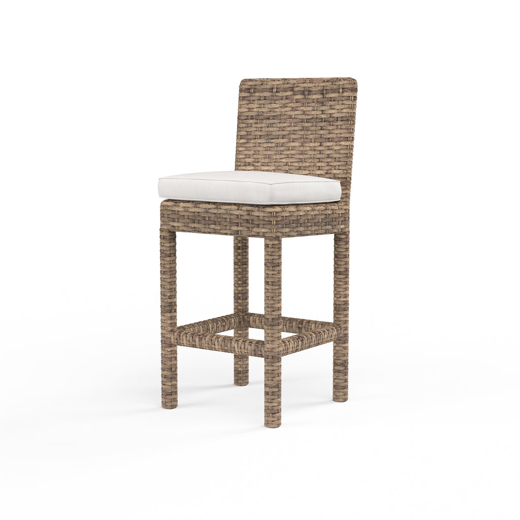Havana Barstool in Canvas Flax w/ Self Welt