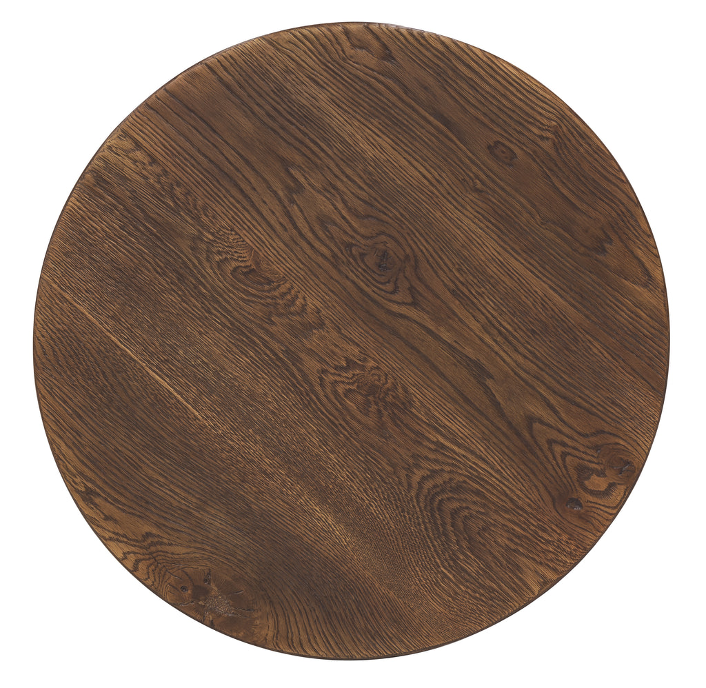 Driftwood Round End Table | Worn Saddle