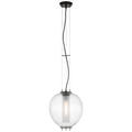 Taro 13" Lantern | Bronze | Clear Glass