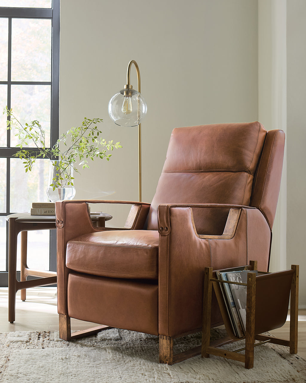 Relic Power Recliner w/Power Headrest | Brown