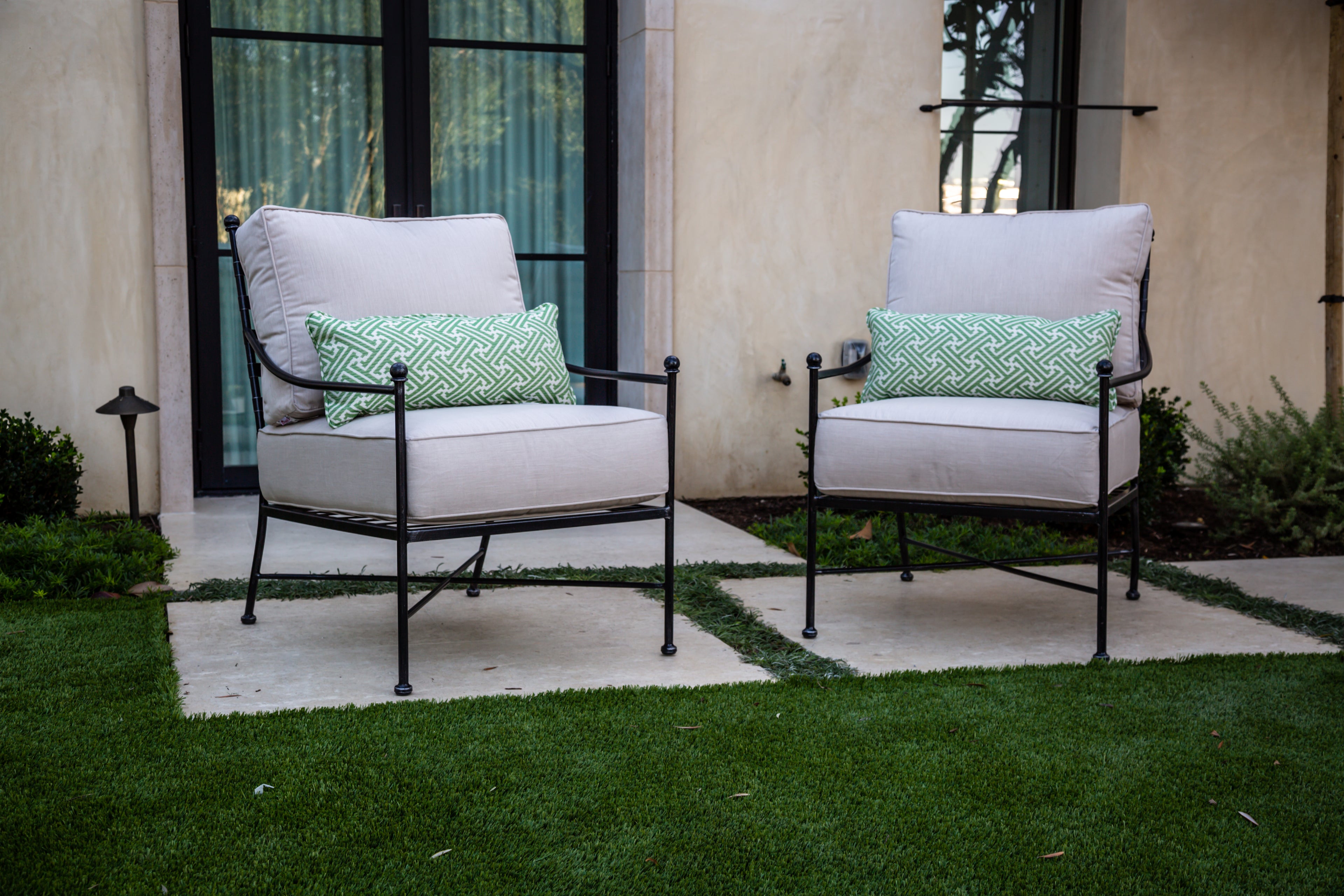 Provence Club Chair in Canvas White w/ Self Welt