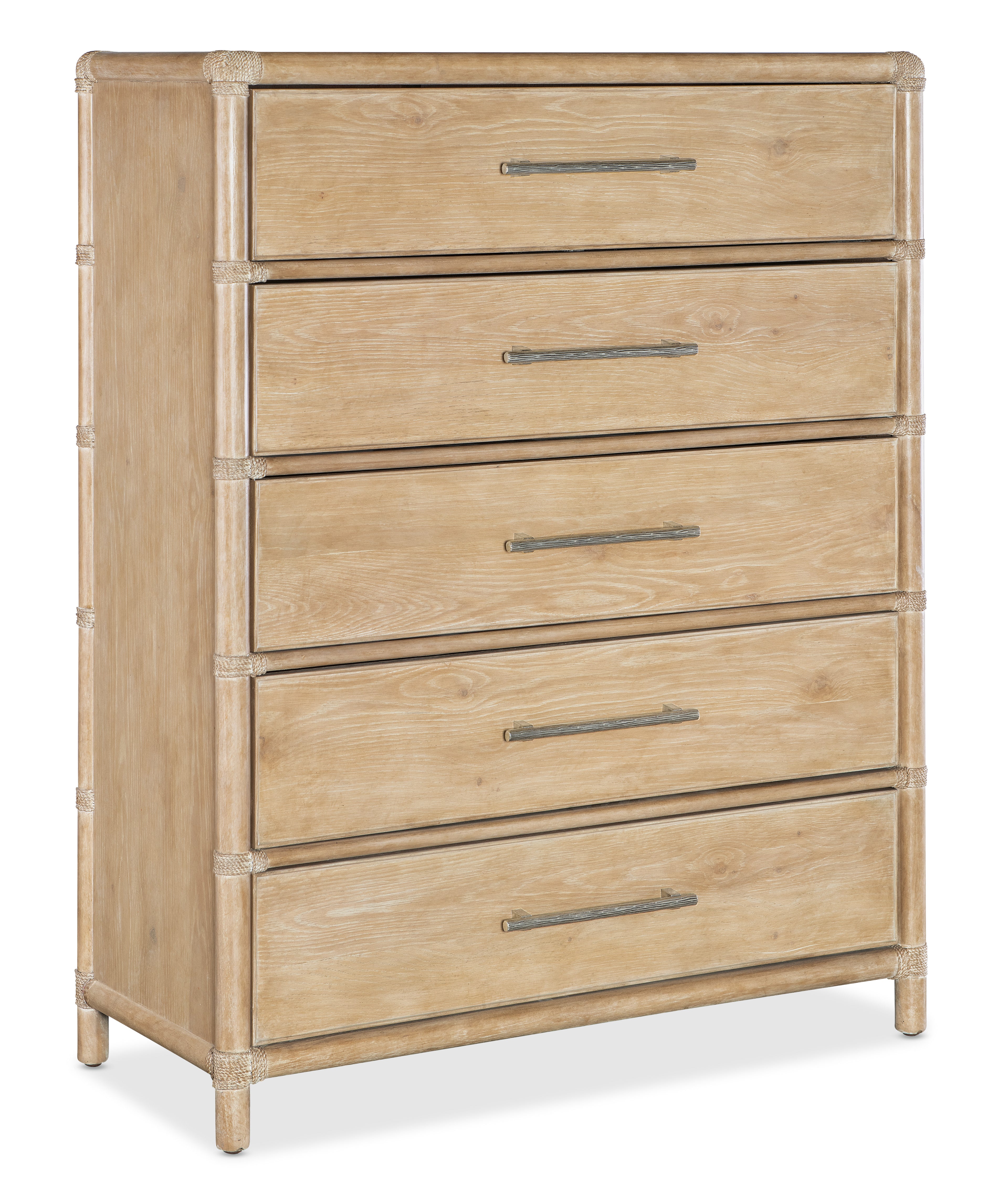 Retreat Pole Rattan Five-Drawer Chest | Dune