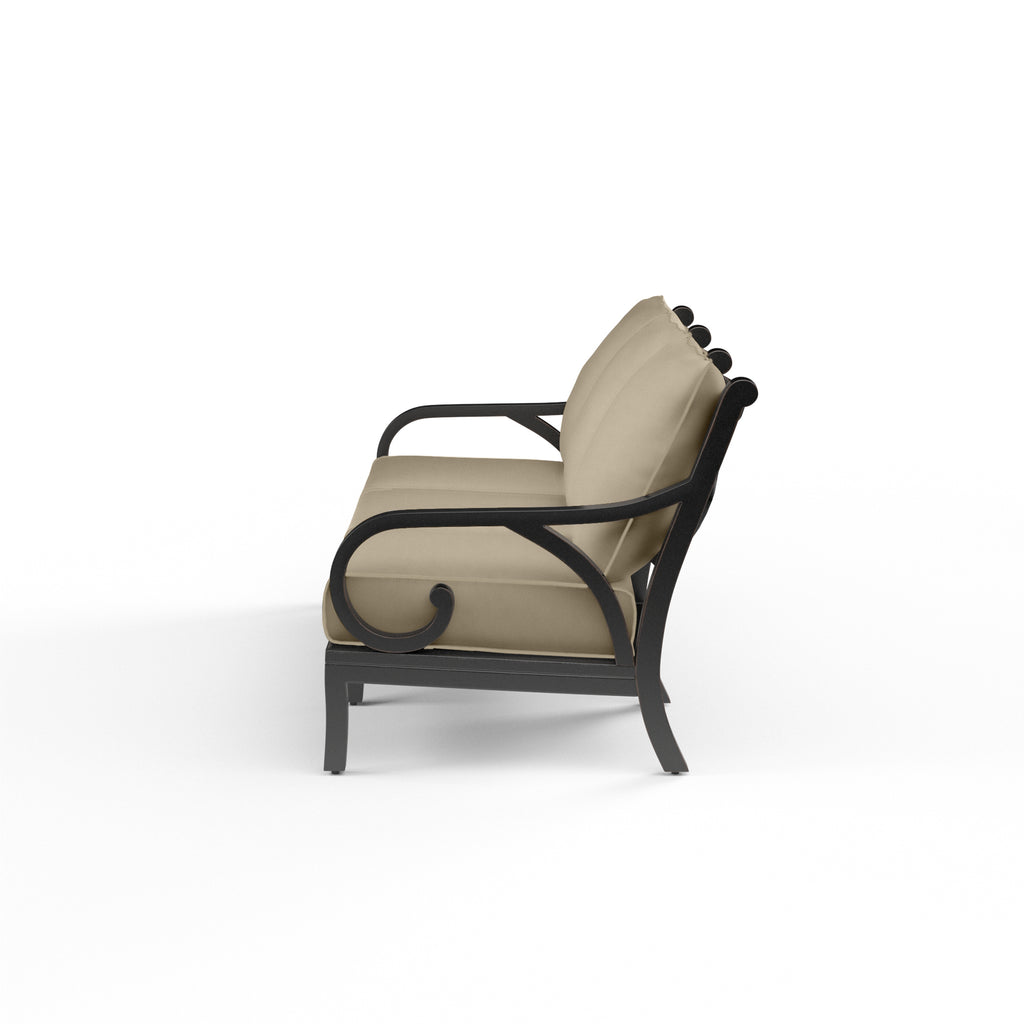 Monterey Sofa in Linen Stone w/ Self Welt