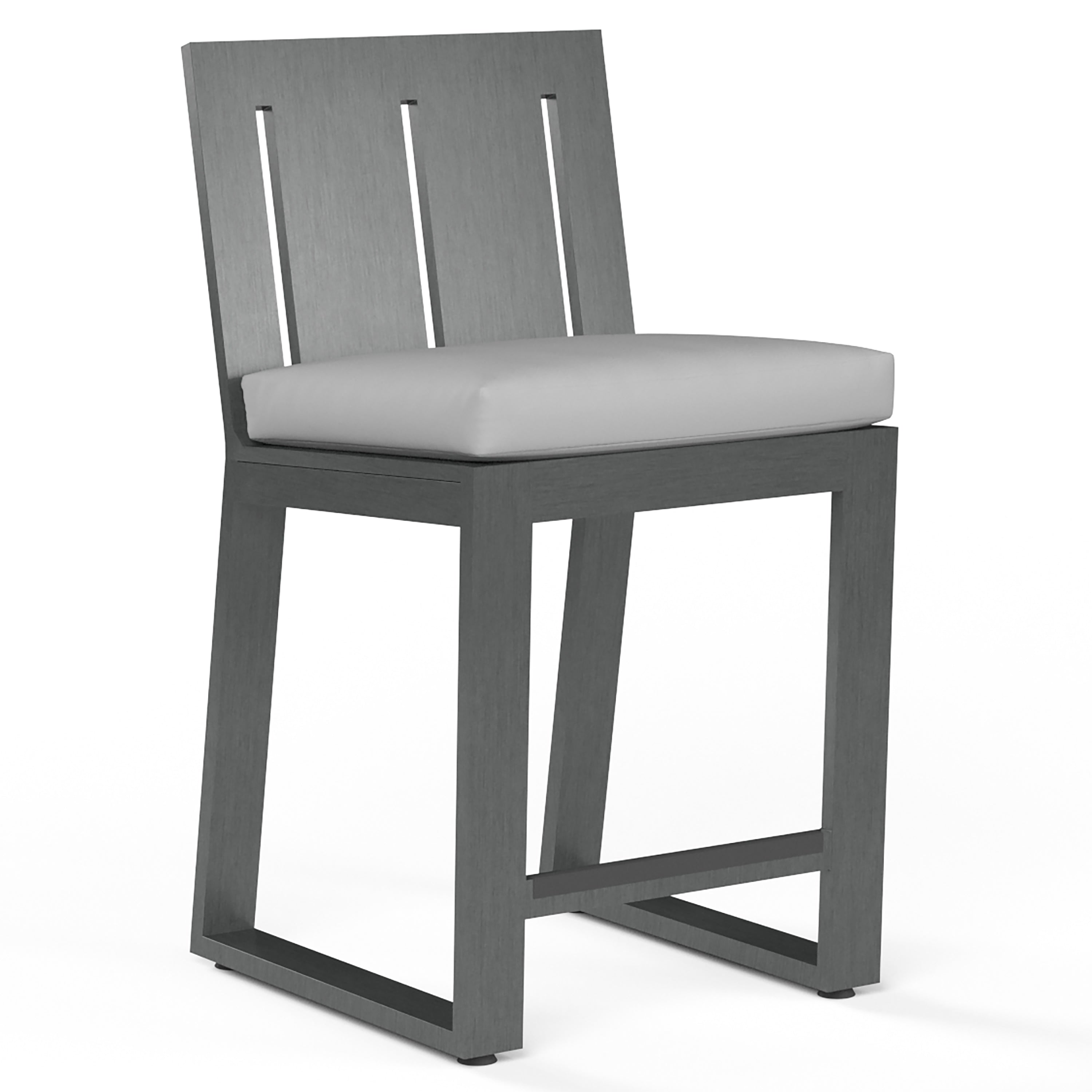 Redondo Barstool in Cast Silver, No Welt