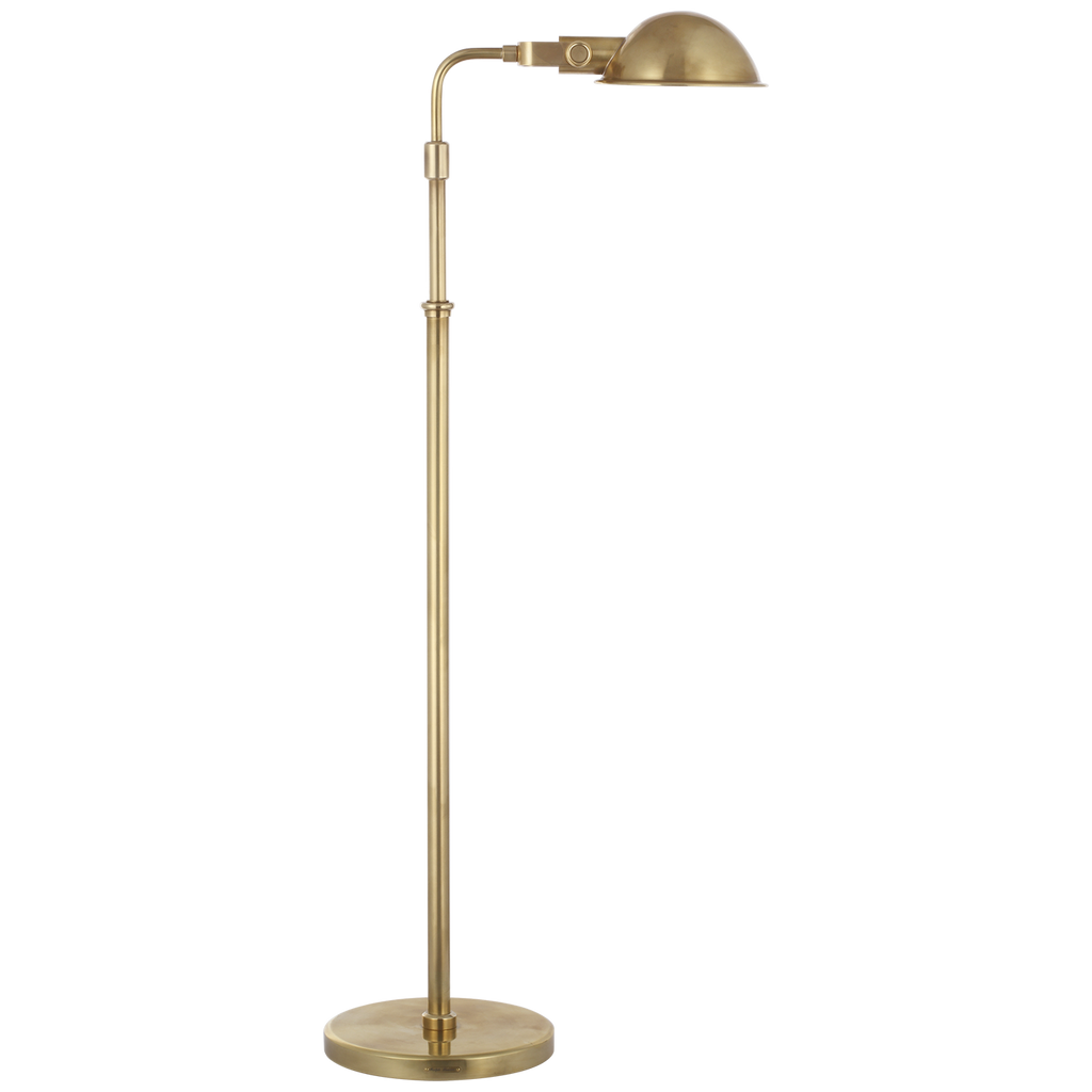 Fairfield Cordless Pharmacy Floor Lamp | Natural Brass